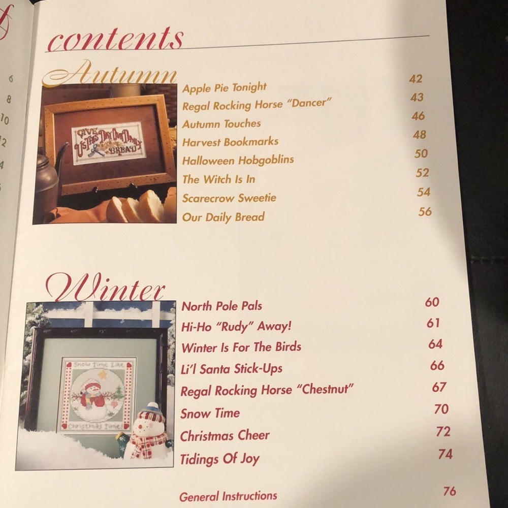Something for every Season, 56 Counted Cross Stitch Patterns & Thread Organizer - Picture 8 of 10